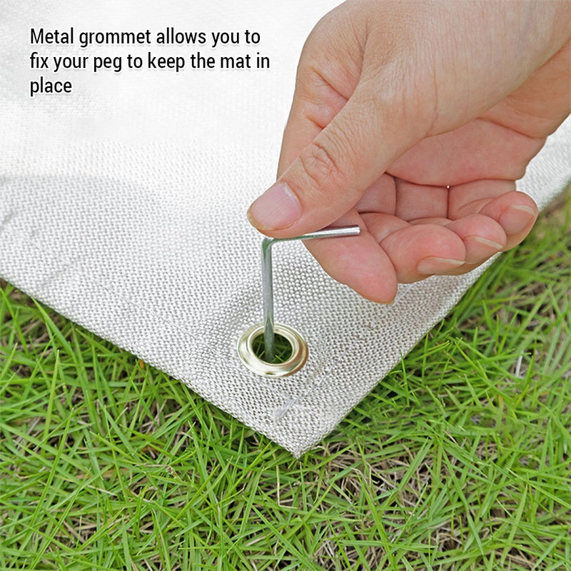 Under Grill Mat Fire Pit Deck Patio Ember Mat Fireproof Mat Grill Pad for Fire Pit for Outdoor Camping Gas Stove Outdoor Wood Burning Stove BBQ Grills - Image 3