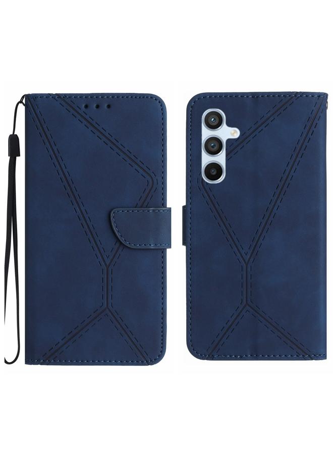 اس-توب جراب لهاتف Samsung Galaxy S24 5G مصنوع من الجلد المنقوش بخياطة - Image 1