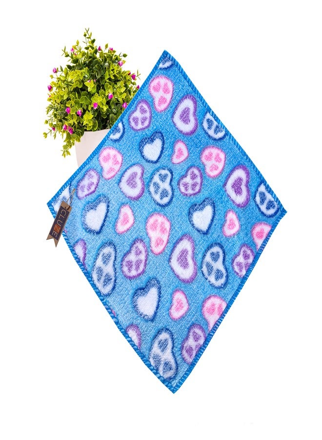 CLUZE Microfiber Face Towel/Handkerchief/Rumal - 400 GSM/Extra Soft and Super Absorbent for Women's, Kids and Newborn Baby - Set of 12 (Multicolor) (25 x25 CM) - Image 3
