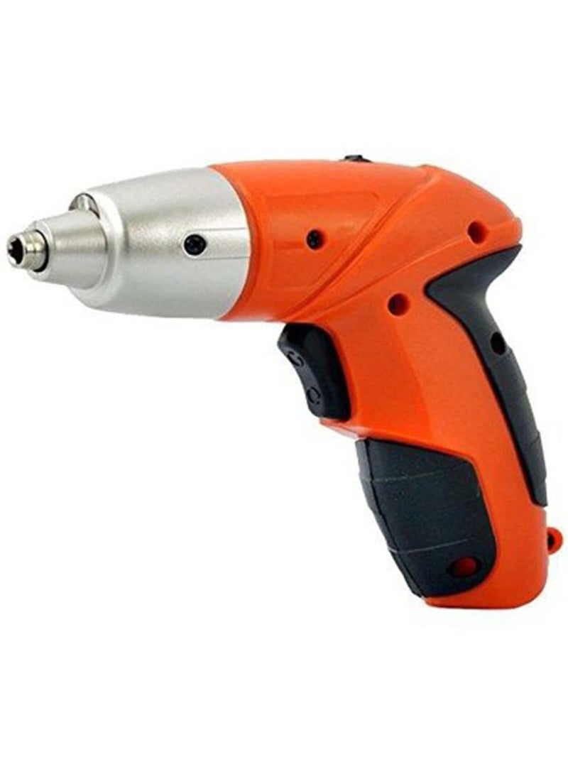 مفك براغي كهربائي منزلي لاسلكي قابل لإعادة الشحن 4.8 فولت، بطارية 600 مللي أمبير في الساعة مع 24 قطعة ملحقات لقم الثقب متعدد الألوان - Image 2