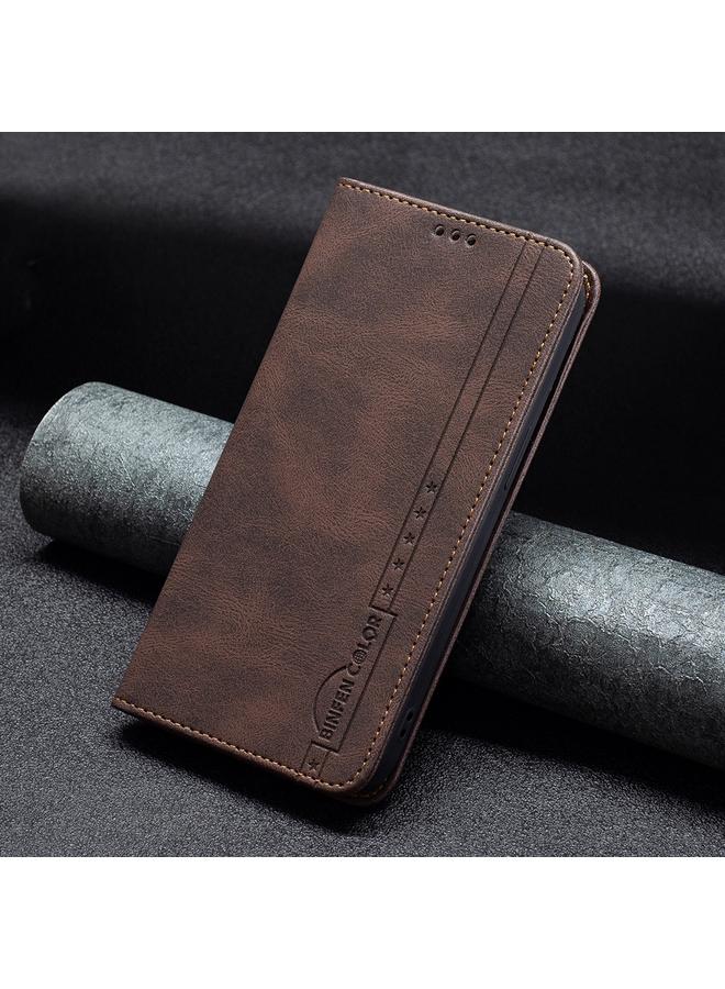 S-TOP Case For Google Pixel 6 Magnetic RFID Blocking Anti-Theft Leather Case with Holder & Card Slots & Wallet - Image 2