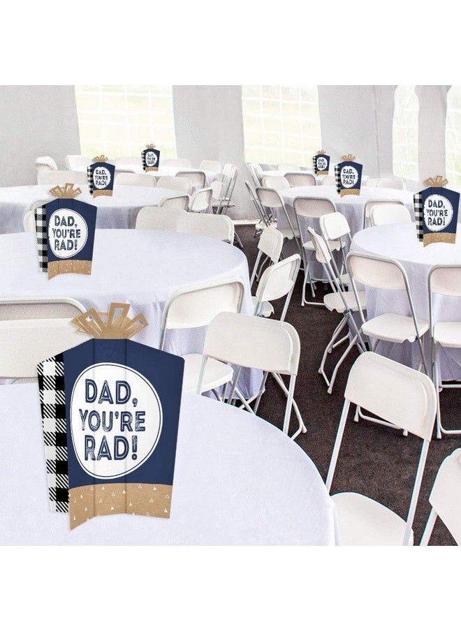 Big Dot of Happiness My Dad Is Rad Table Decorations Father’S Day Party Fold And Flare Centerpieces 10 Count  - Image 5