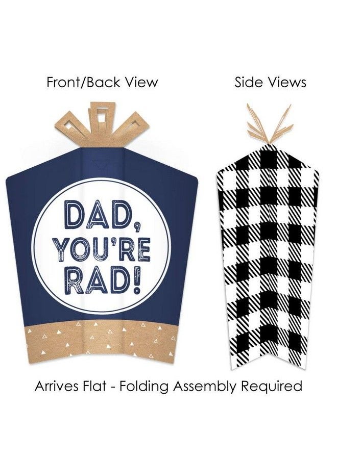 Big Dot of Happiness My Dad Is Rad Table Decorations Father’S Day Party Fold And Flare Centerpieces 10 Count  - Image 3