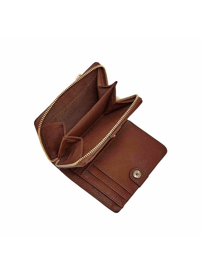 FOSSIL Women'S Logan Leather Wallet Rfid Blocking Small Multifunction Brown Multi (Model: Sl7923200)  - Image 4