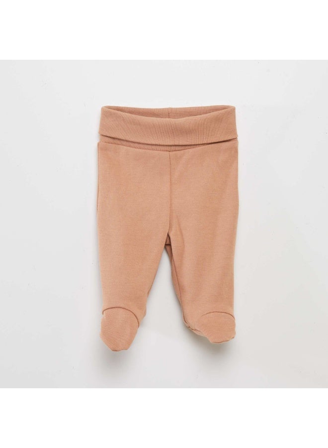 Kiabi Body + Bottoms With Feet + Beanie Set(3Pcs) - Image 3