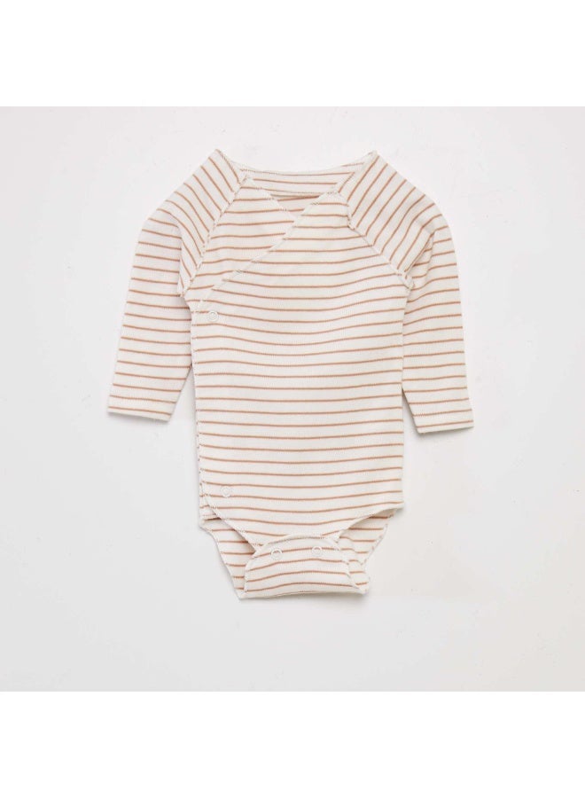 Kiabi Body + Bottoms With Feet + Beanie Set(3Pcs) - Image 4