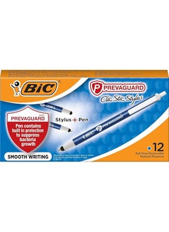 Prevaguard Clic Stic Ballpoint Pen And Stylus With Built In Protection To Suppress Bacteria Growth Medium Point 1.0Mm Blue 12 Count - pzsku/ZEB27BDC9AD8F142A61A3Z/45/_/1722498955/b16217e2-38c5-4be4-9cdc-39445874da78