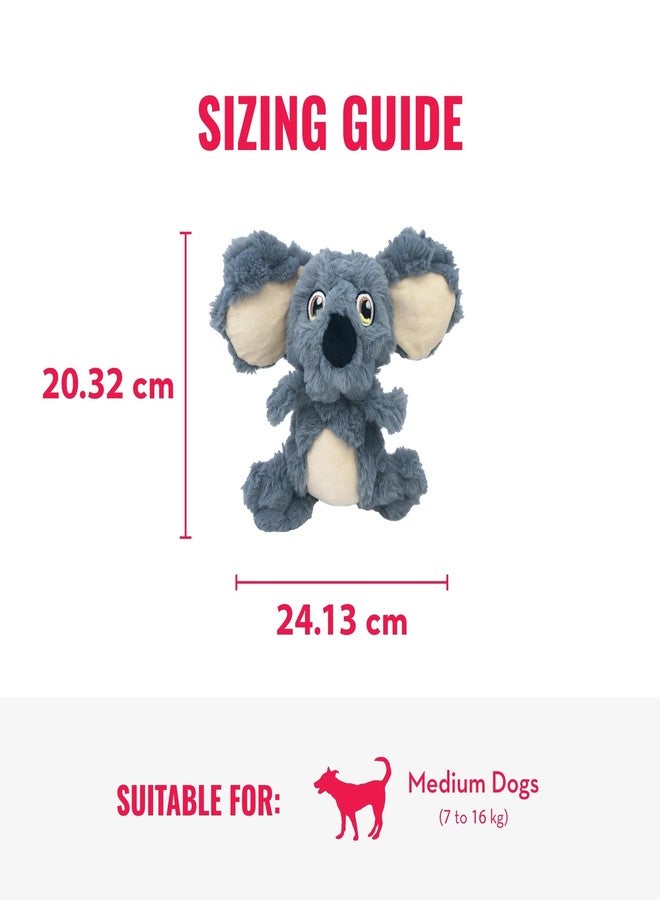KONG Scrumplez Dog Toy - Soft Plush Squeaker Toy for Interactive Play, Stuffed with Extra-Squeaky Fun, Durable and Engaging for Dogs (Gray Koala) - Image 3