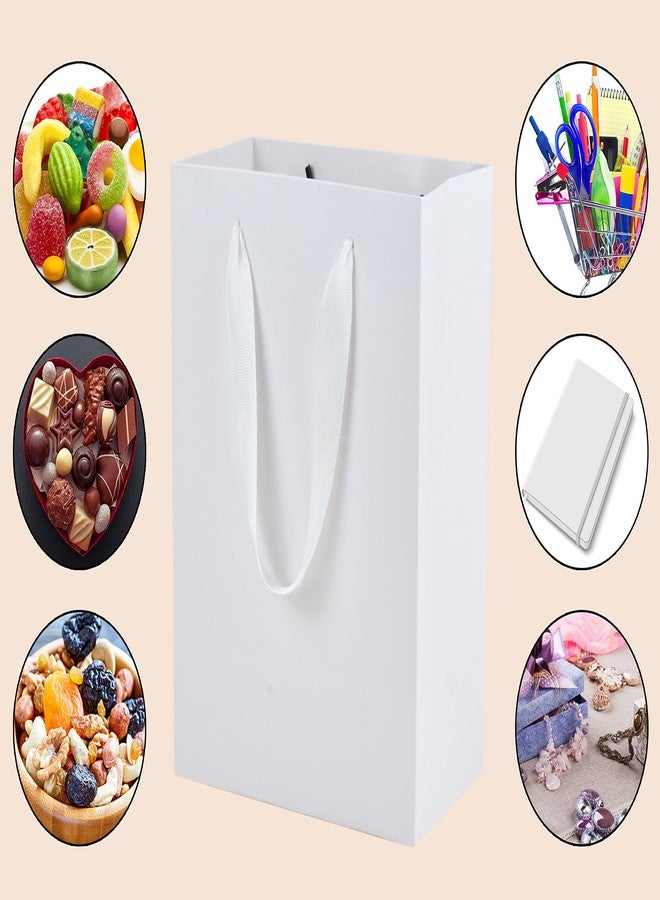 HUAPRINT White Paper Bags - Small Gift Bags with Handles, 20 Pack, 7x4x9inch, Retail & Party Favor Bags, Wedding Bags - Image 4