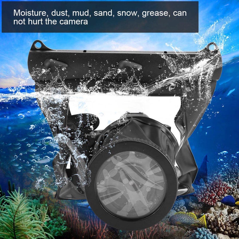 Estink Dving Case Kit, Underwater Dving Case Bag Camera Underwater Case Dving Case Bag Cover Fit for Nikon DSLR Cameras, Up to 20 Meters Deep (Black) - Image 2