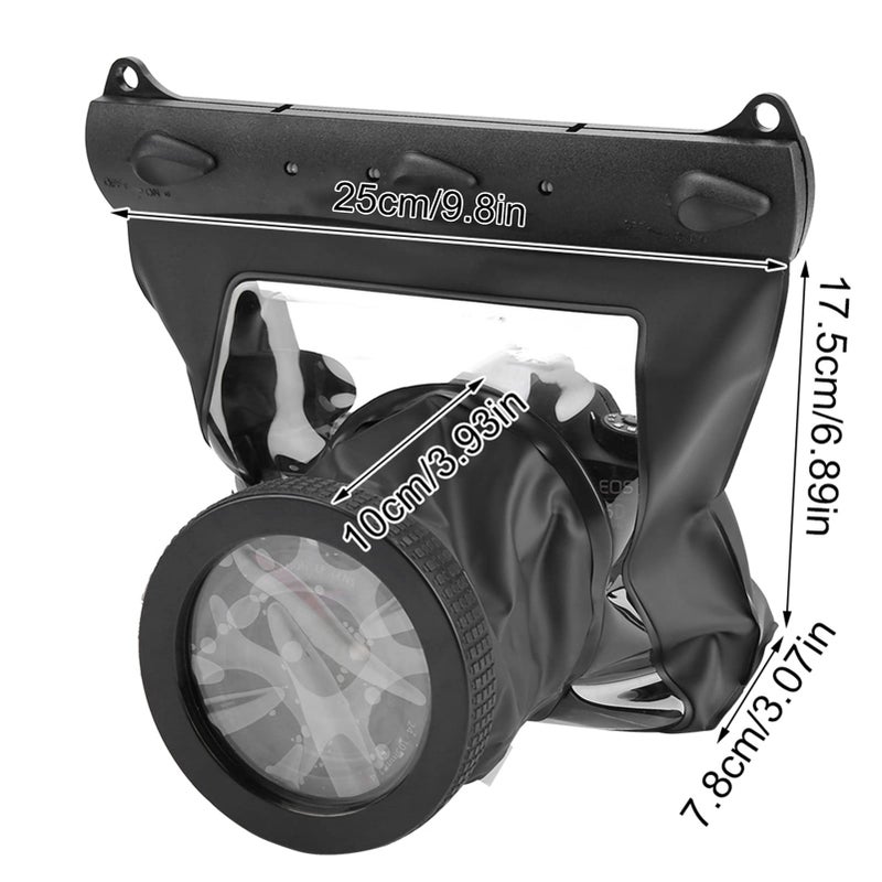 Estink Dving Case Kit, Underwater Dving Case Bag Camera Underwater Case Dving Case Bag Cover Fit for Nikon DSLR Cameras, Up to 20 Meters Deep (Black) - Image 5