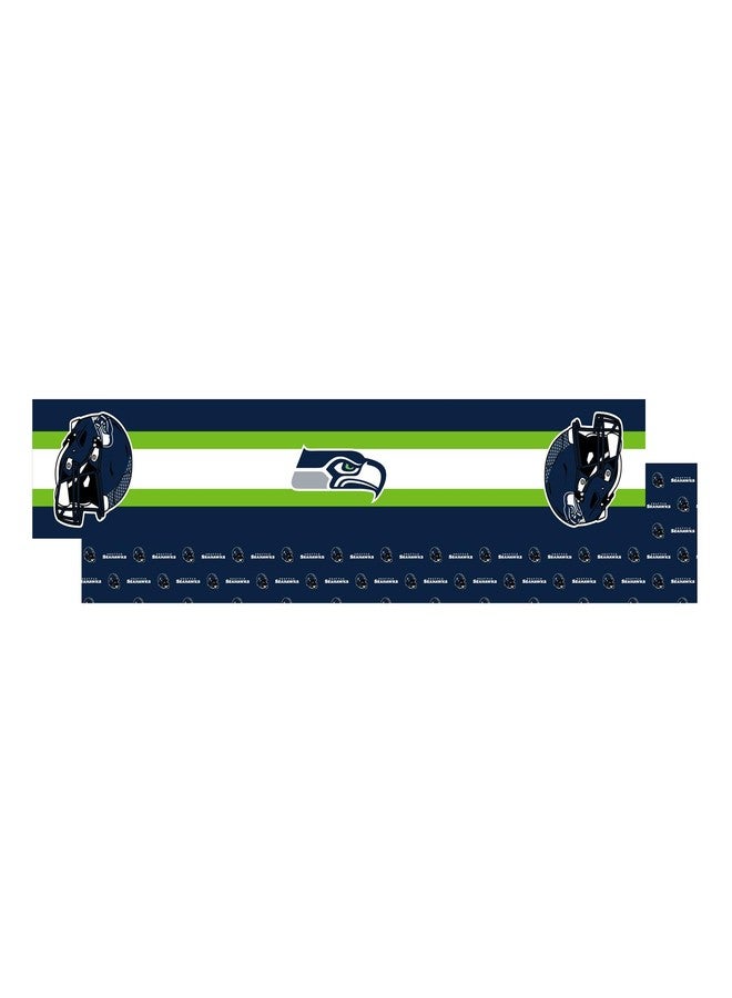 Proformance Home NFL Seattle Seahawks Big Logo Repeat 2-Sided Place Mat & Table Runner Set - Image 3