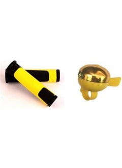 NCR Bicycle Handlebar & Bell Set Yellow 