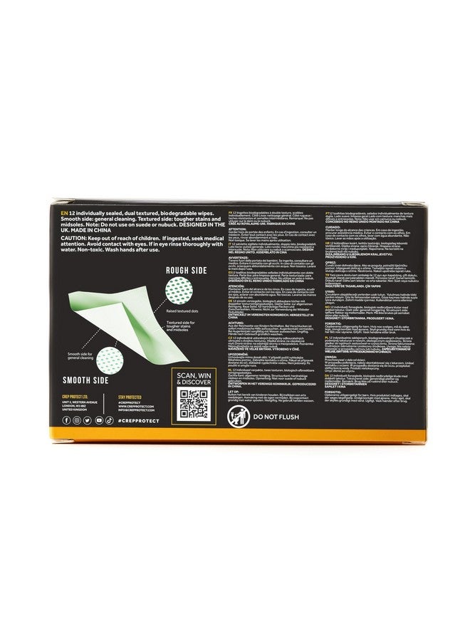 Crep protect Crep Protect Biodegradable Sneaker Cleaning Wipes - Individually Wrapped Shoe Cleaning Wipes (Pack of 12) - Image 2