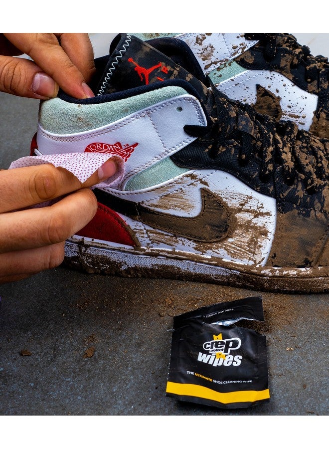 Crep protect Crep Protect Biodegradable Sneaker Cleaning Wipes - Individually Wrapped Shoe Cleaning Wipes (Pack of 12) - Image 1