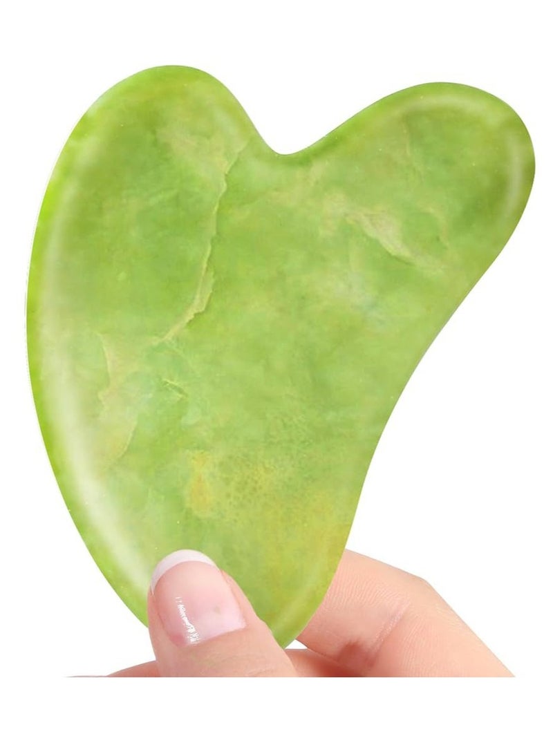 Gua Sha Stone, Natural Stone Guasha green – The Secret to Natural Beauty & Deep Skin Care wrinkle - anti aging WRGS10 - Image 1