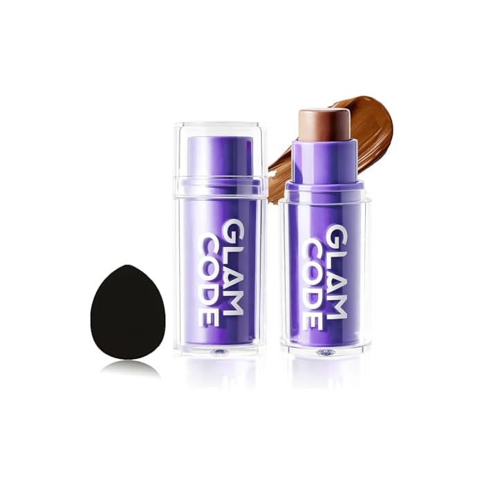 Glam Code Bronzer Sticks, Contour Stick Makeup For Face Eye Clavicle Body Cream Bronzers For Sculpting Fit Light-medium To Medium Skin Beauty Stick Bronzer Blendable & Smooth Vegan - 03# Medium Brown