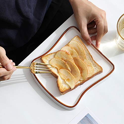 Beyond Homes Ceramic Breakfast Plates, 18cm, Set of 2 | Microwave & Dishwasher Safe Platter Plates for Serving | Dessert & Snack Plates| Modern Kitchen Dinnerware for Daily Use & Gifting (White) - Image 4