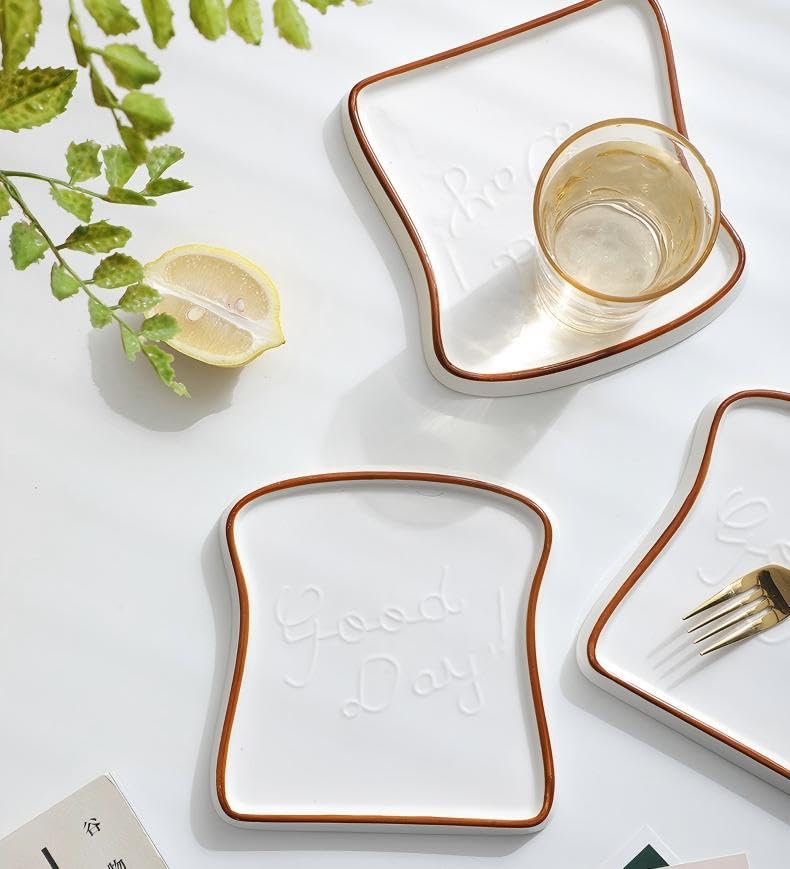 Beyond Homes Ceramic Breakfast Plates, 18cm, Set of 2 | Microwave & Dishwasher Safe Platter Plates for Serving | Dessert & Snack Plates| Modern Kitchen Dinnerware for Daily Use & Gifting (White) - Image 5
