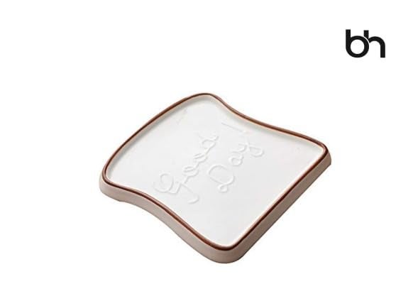 Beyond Homes Ceramic Breakfast Plates, 18cm, Set of 2 | Microwave & Dishwasher Safe Platter Plates for Serving | Dessert & Snack Plates| Modern Kitchen Dinnerware for Daily Use & Gifting (White) - Image 3
