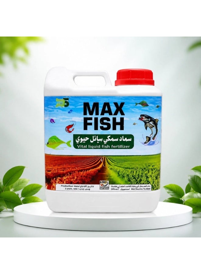 Max Fish Vital Liquid Organic Fish Fertilizer (5 Liters) Made In UAE - Image 1