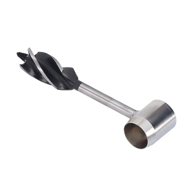 Bushcraft Hand Auger High Speed Steel Manual Wood Drill Bit, Bushcraft Survival Tool with Wrench for Camping, Drilling Holes in Wood for Fish Traps Barbecue Stands - Image 3