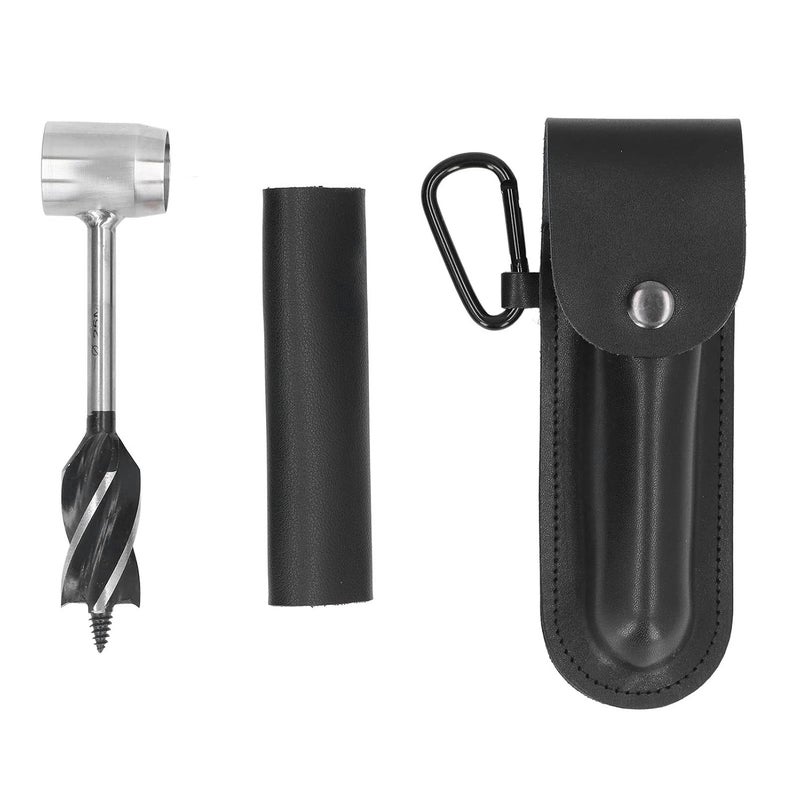 Bushcraft Hand Auger High Speed Steel Manual Wood Drill Bit, Bushcraft Survival Tool with Wrench for Camping, Drilling Holes in Wood for Fish Traps Barbecue Stands - Image 1
