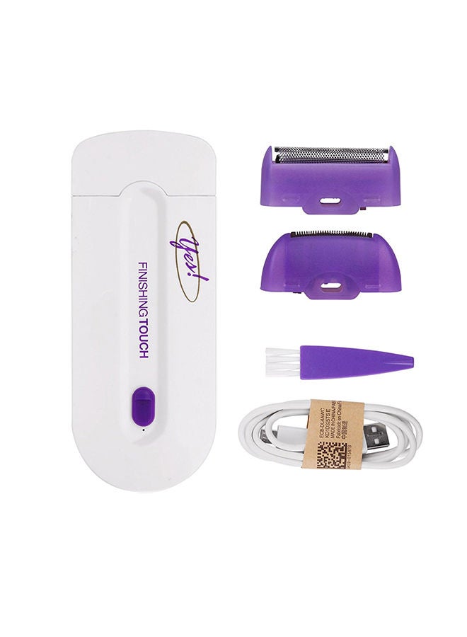 NIBEMINENT Rechargeable Painless Touch Laser Epilator White/Purple 13x2x8cm - Image 1