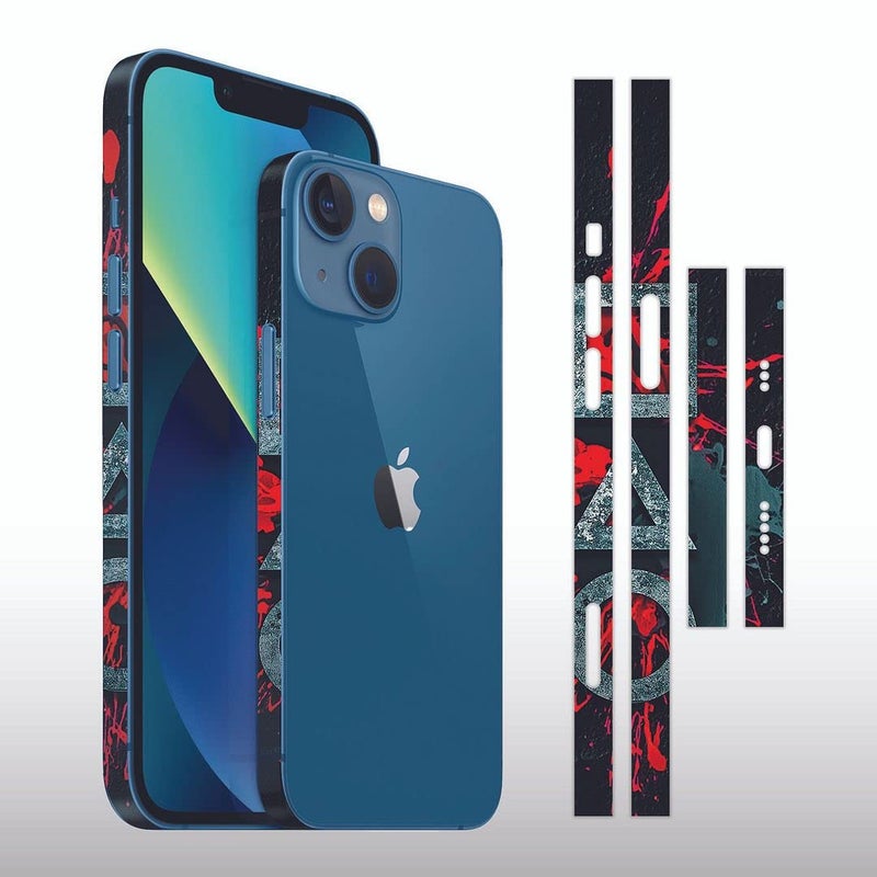FCS Side Panel Vinyl Sticker Edge Side Skin Compatible for iPhone 13 | Crome Film Wrap Stickers | All Side Sticker Vinyl Protector Sticker (-08) - Image 2