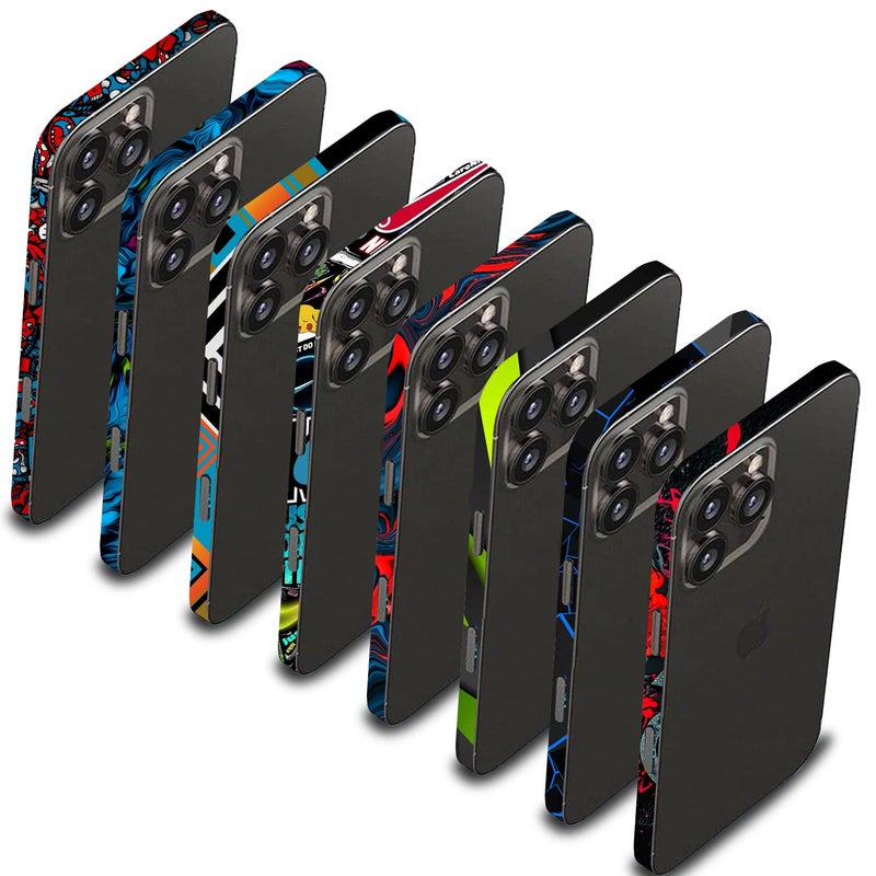 FCS Side Panel Vinyl Sticker Edge Side Skin Compatible for iPhone 13 | Crome Film Wrap Stickers | All Side Sticker Vinyl Protector Sticker (-08) - Image 5