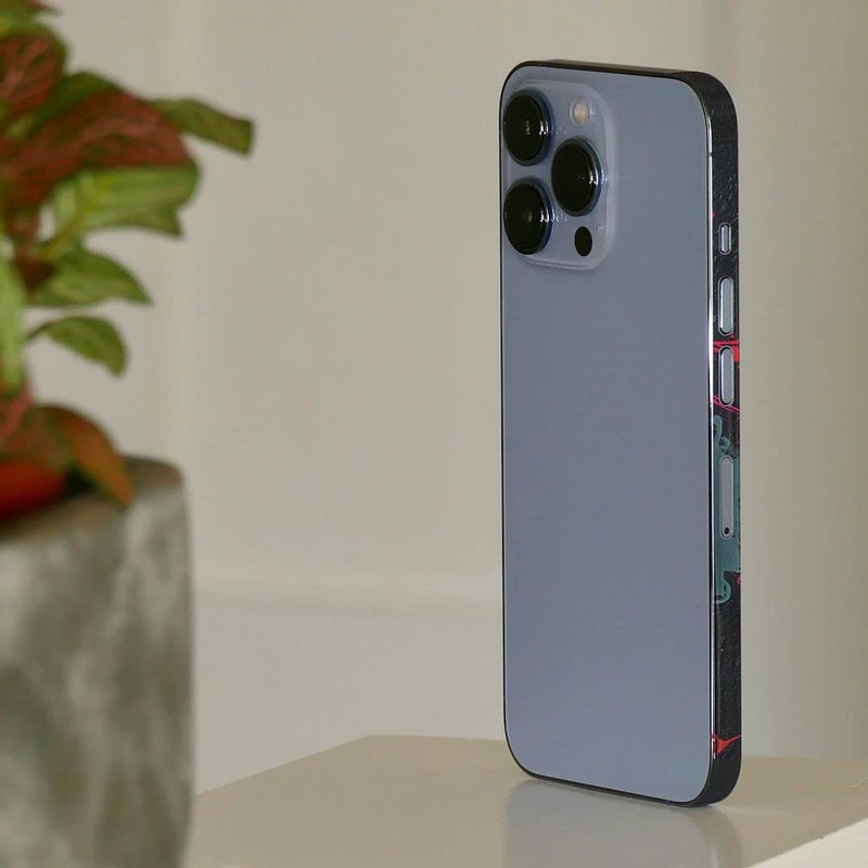 FCS Side Panel Vinyl Sticker Edge Side Skin Compatible for iPhone 13 | Crome Film Wrap Stickers | All Side Sticker Vinyl Protector Sticker (-08) - Image 3