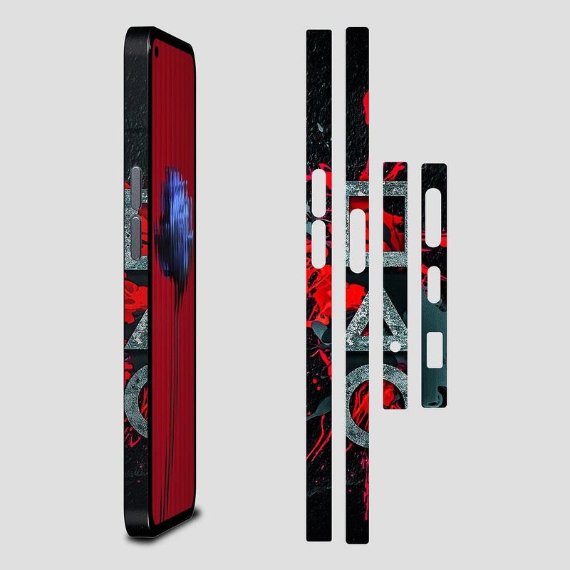 FCS Side Panel Vinyl Sticker Edge Side Skin Compatible for iPhone 13 | Crome Film Wrap Stickers | All Side Sticker Vinyl Protector Sticker (-08) - Image 1