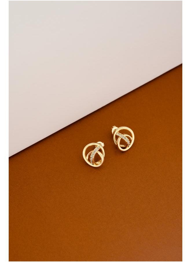 Karen Millen Crystal Ribbon Stud Earrings  - Image 3