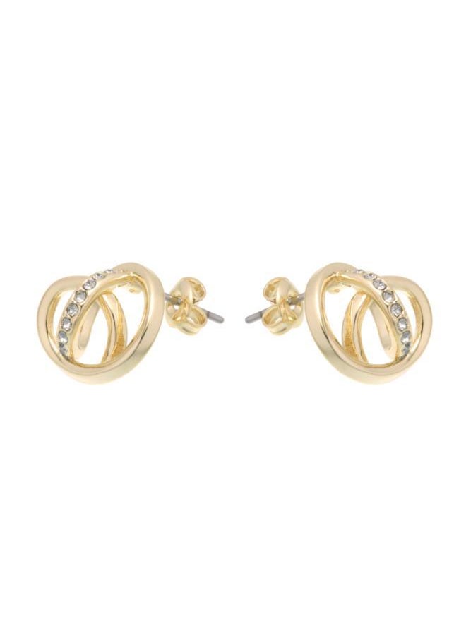 Karen Millen Crystal Ribbon Stud Earrings  - Image 2