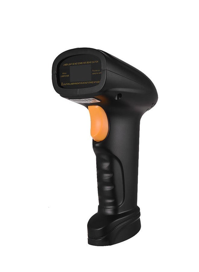 2-In-1 2.4G 1D Handheld Barcode Scanner Black/Orange - Image 4