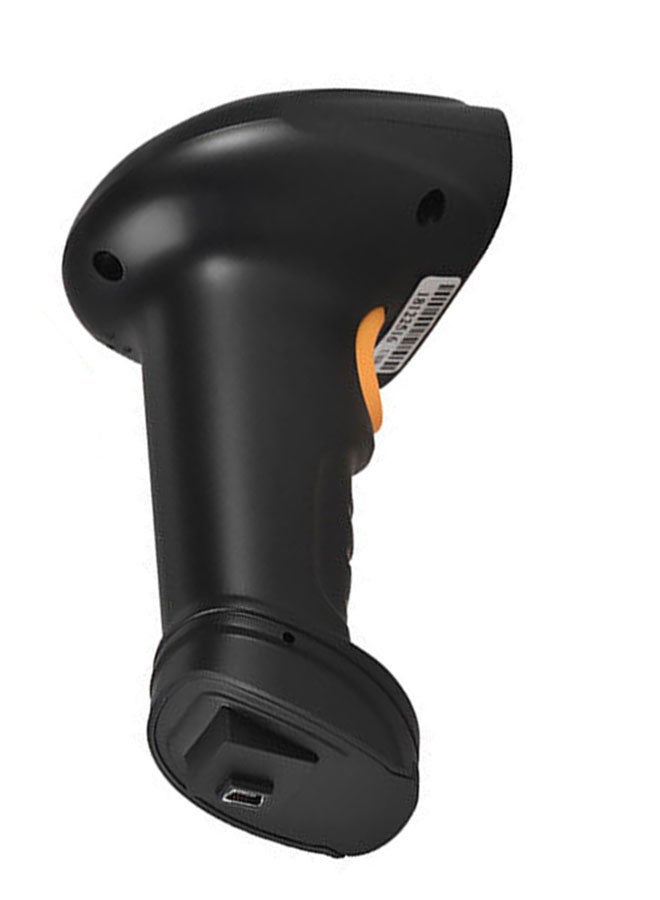 2-In-1 2.4G 1D Handheld Barcode Scanner Black/Orange - Image 5