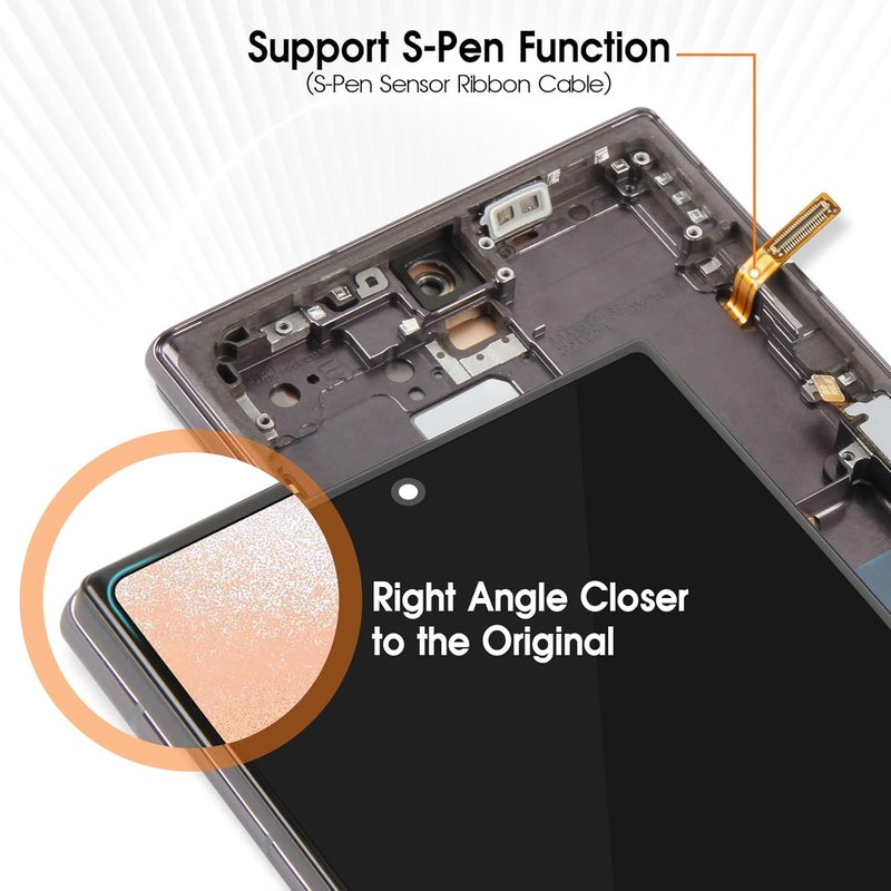 ARSSLY Incell for Samsung Galaxy S22 Ultra 5G Screen Replacement - for Samsung S22 Ultra 5G LCD Display SM-S908B SM-S908U S908 S908B Digitizer Touch Screen Assembly Repair with Frame (Without Frngerprint) - Image 4