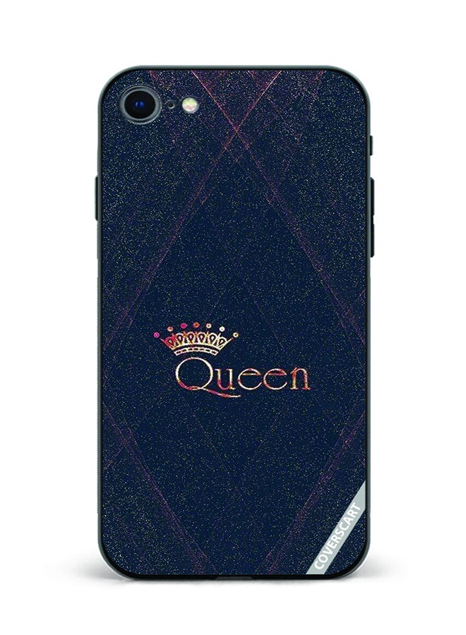 COVERSCART Protective Case Cover For Apple iPhone SE 2022 Queen Design Multicolour