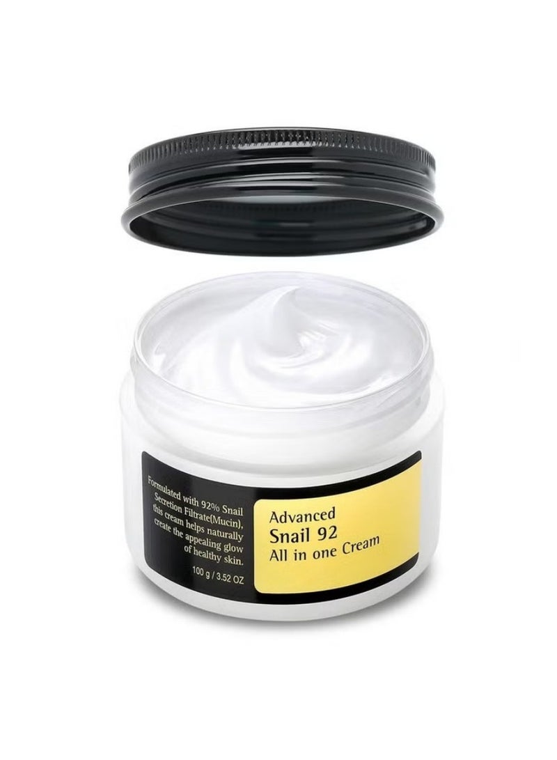 SNAIL COSRX Advanced Snail 92 All-in-One Cream – Anti-Aging Repair Cream with 92% Snail Mucin for Wrinkles & Hydration - Image 1