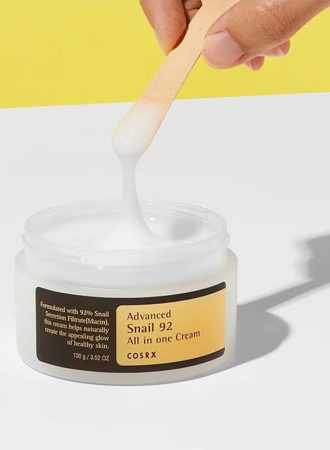 SNAIL COSRX Advanced Snail 92 All-in-One Cream – Anti-Aging Repair Cream with 92% Snail Mucin for Wrinkles & Hydration - Image 2