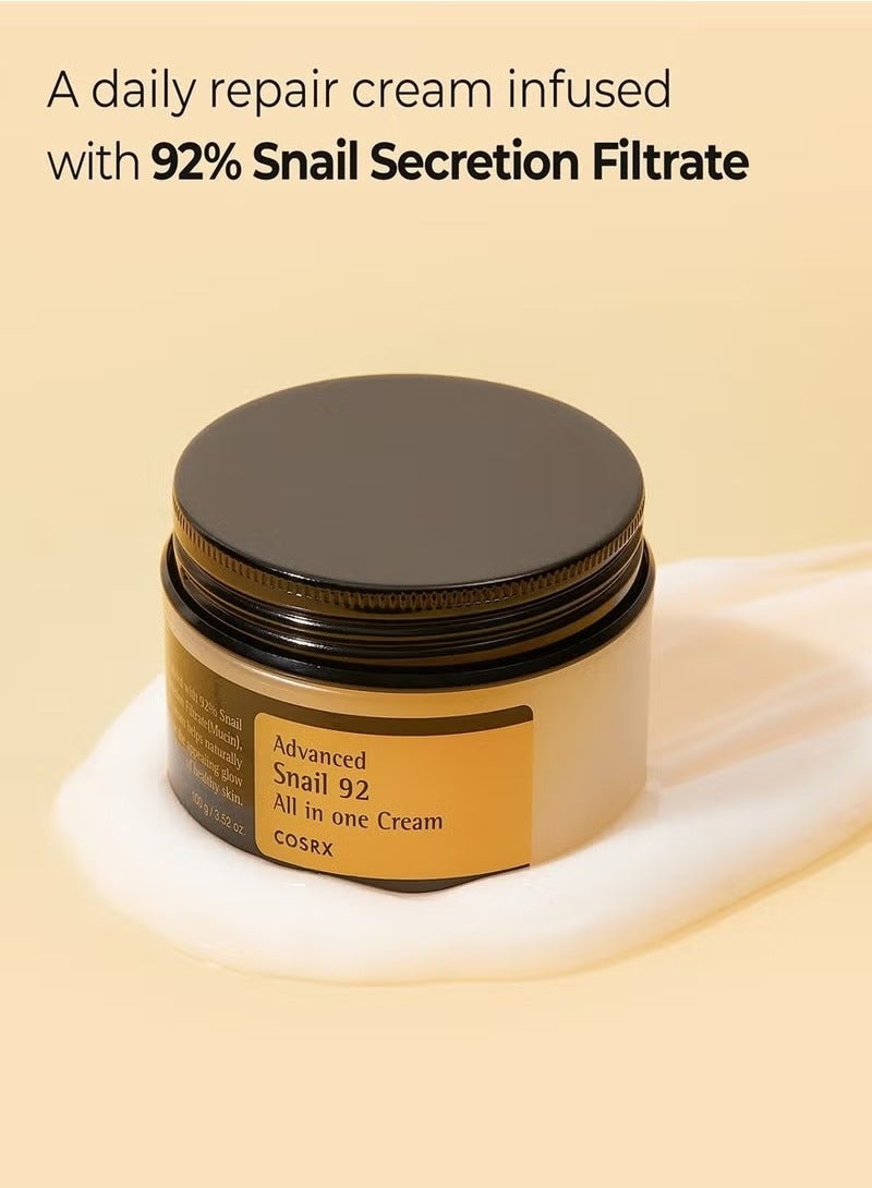 SNAIL COSRX Advanced Snail 92 All-in-One Cream – Anti-Aging Repair Cream with 92% Snail Mucin for Wrinkles & Hydration - Image 4