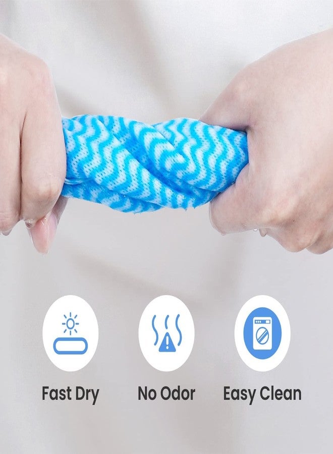 Embuer All Purpose Kitchen Roll, Kitchen Towel Wipe Roll, Non-Woven, Fast Absorbant, Quick Dry, Washable & Reusable Kitchen Wipes Roll for Cleaning | Kitchen - 2 Roll x 80 Multipurpose wipes - Combo - Image 2