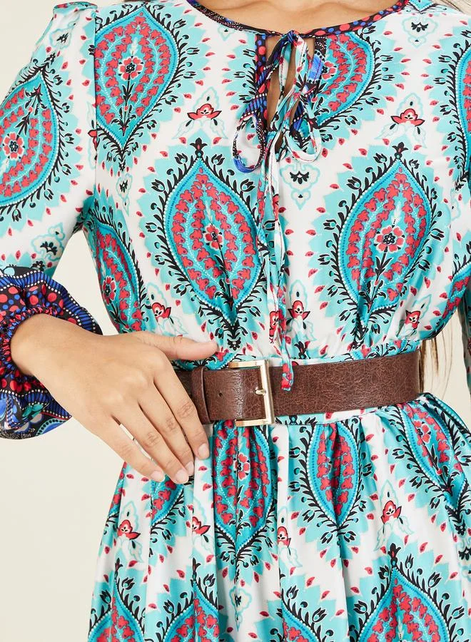 Styli Patterned Maxi Dress