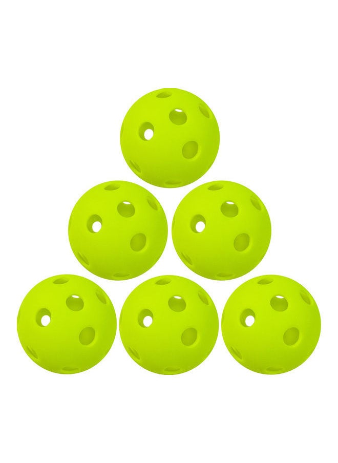 NIBEMINENT 6-Piece Pickleballs with Holes  - Image 1