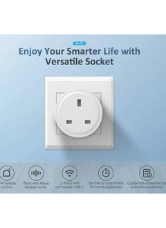 AWD WIFI Smart Plug in 16A Energy Monitoring WLAN Smart Plug Socket Work with Alexa, Echo, Google Home Mini Smart Outlet Remote and Voice Control No Hub Required.  - Image 4