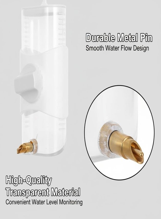 سوبفوكس زجاجة ماء SUPVOX مانعة للانسكاب للببغاء: موزع ماء أوتوماتيكي لأقفاص الطيور - سعة كبيرة مانعة للتسرب للببغاوات الكوكاتيل والكوكاتو والببغاوات الصغيرة - سهلة التنظيف وإعادة التعبئة، لون أبيض - Image 2