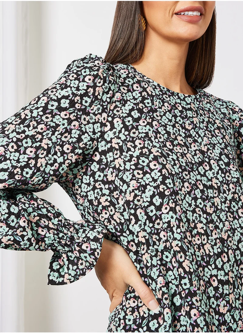 VERO MODA Floral Print Mini Dress