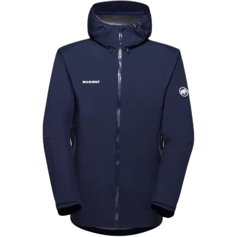 MAMMUT Convey Hiking Waterproof, Windproof, And Breathable Windbreaker Jacket Men's Black - Image 3