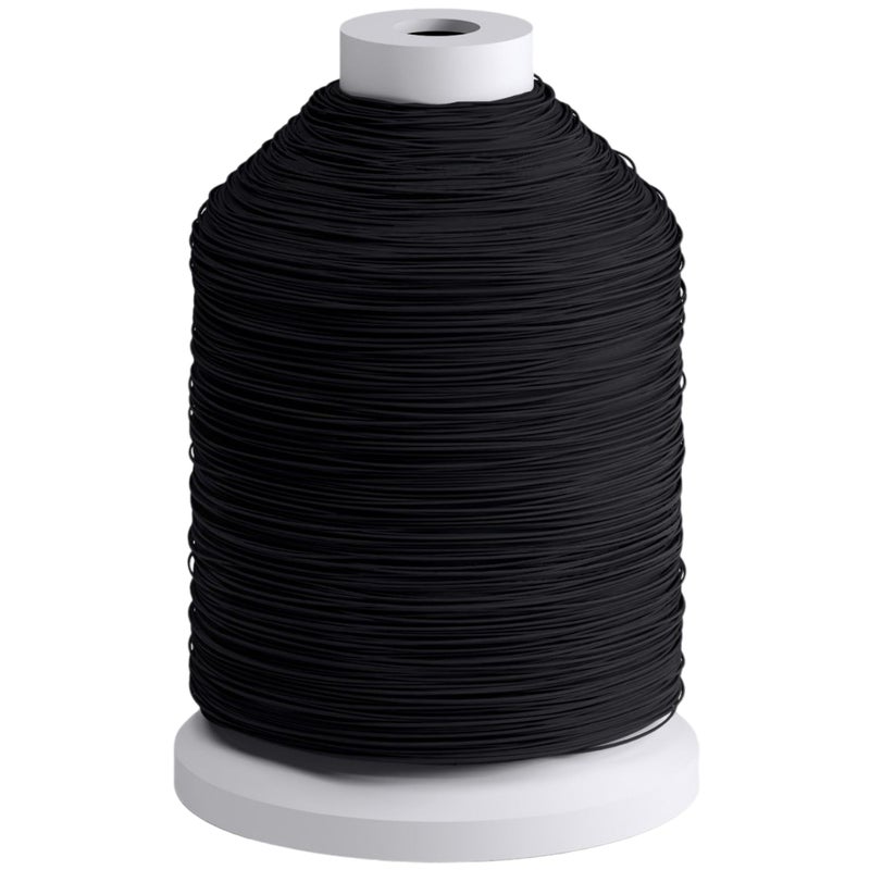 BURST Big Floss Refill Bobbin (273 Yards/XL Spool) | Fits Burstâ€™s Big Expanding Dental Floss Dispenser | Mint Eucalyptus | Expanding Black Floss with Xylitol Coating | Vegan | Paraben Free Tooth Floss - Image 1