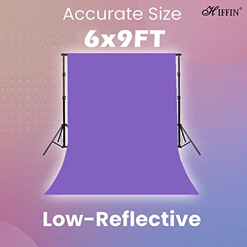 HIFFIN Purple 6X9FT Professional Backdrop for Background Photography Background Stand for Photo Light Studio Accurate Size 6x9ft - Image 4